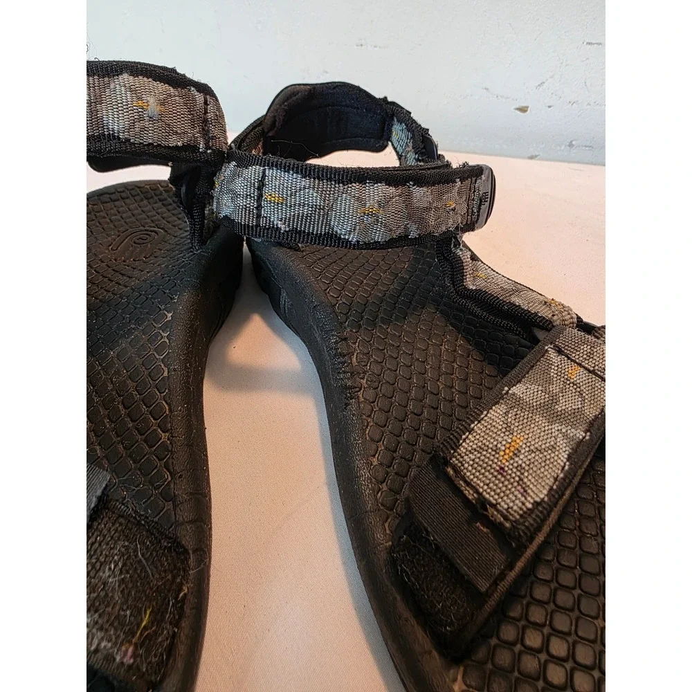 Teva Mens Hurricane XLT2 Sport Sandals Grey Black Geometric Pattern EU 40